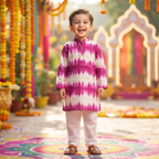Gulabi Rang Kurta Pajama Set | Purple | Pure Cotton
