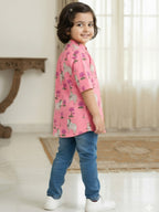 Pink Pichwai Kurti| Pure Cotton