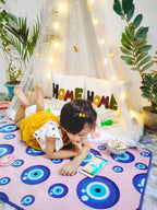 Evil Eye Kids Yoga Mat Peach