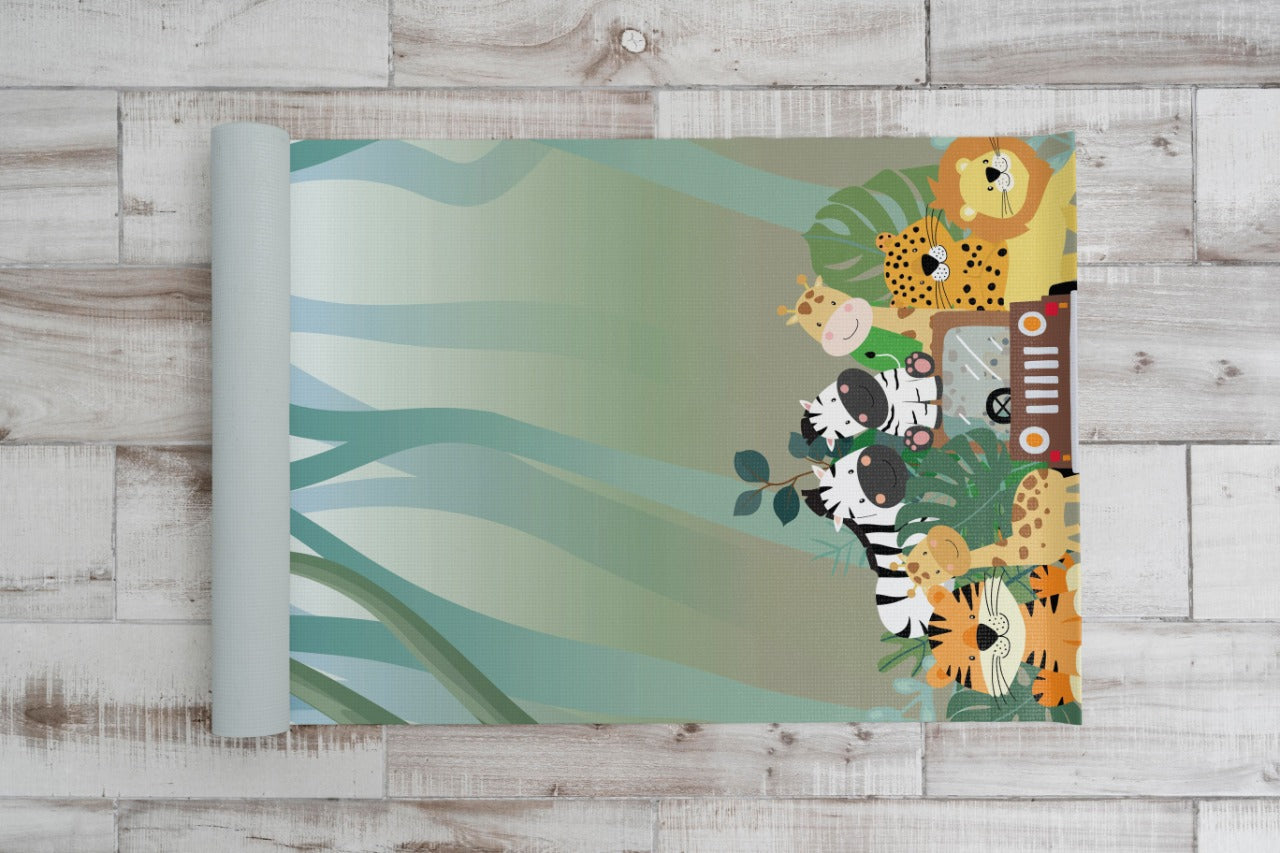 Kids Yoga Mat- Animal Safari