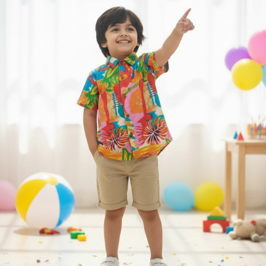 Cotton Boys Shirt Birthday Party