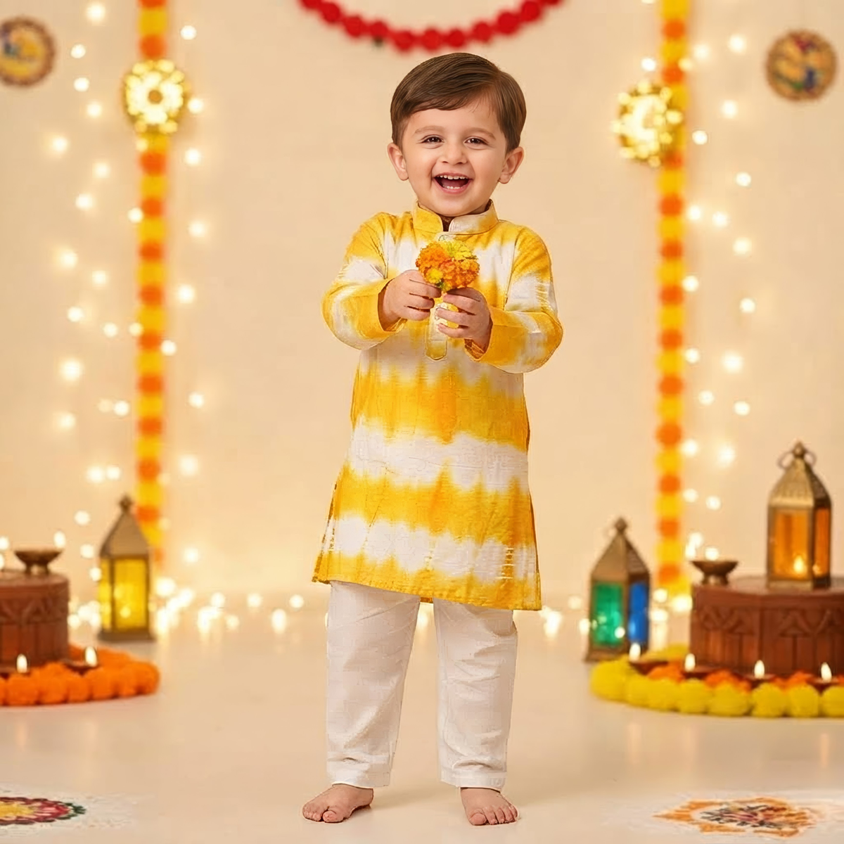 Haldi Rang Kurta Pajama Set | Yellow | Pure Cotton