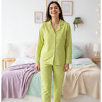 Green Paradise| Adult Nightsuit Set| Pure Cotton