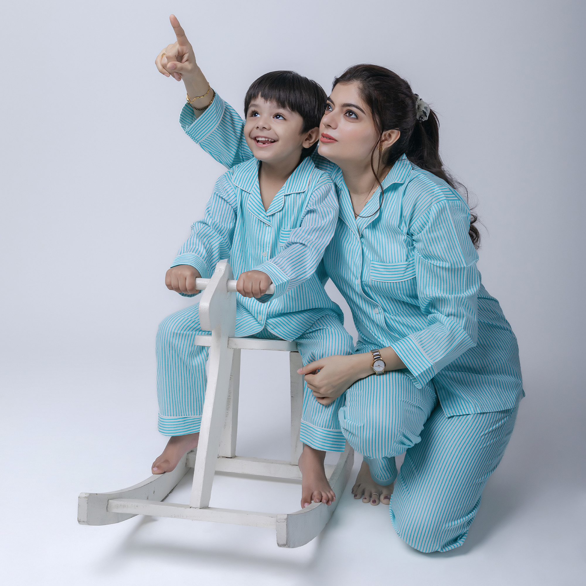 Day Dreaming Twinning Nightsuit Set| Pure Cotton