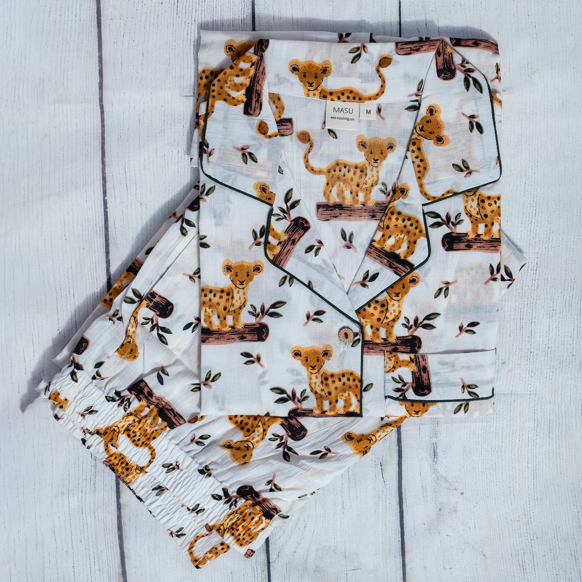 Jungle Safari| Kids Nightsuit Set |Pure Cotton