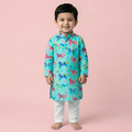 Royal Unicorn Kurta Pyjama Set | Pure Cotton