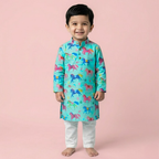 Royal Unicorn Kurta Pyjama Set | Pure Cotton