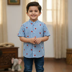 Blue Heart Shirt for Boys | Pure Cotton