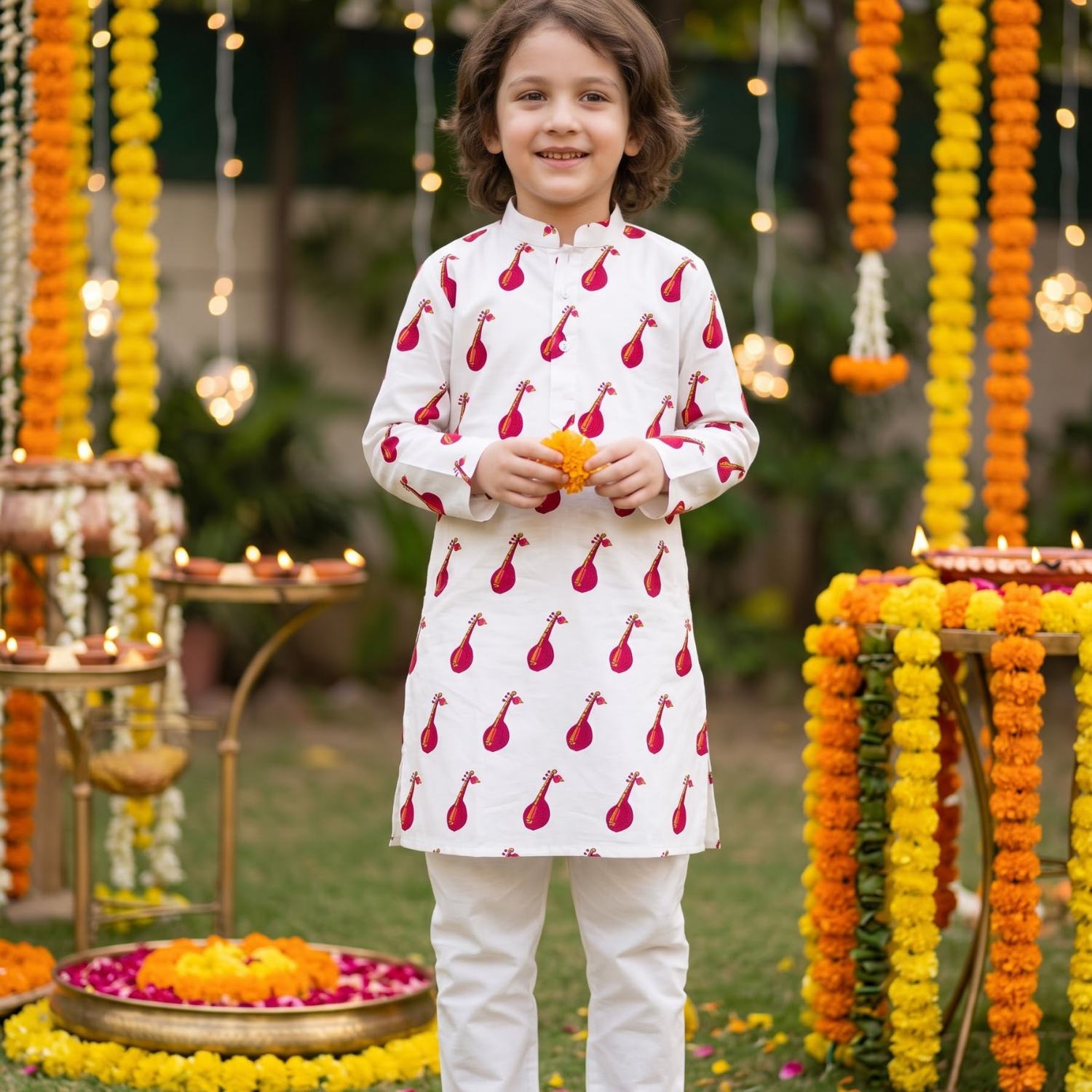 Sitar Kurta Pajama Set for Boys| Pure Cotton