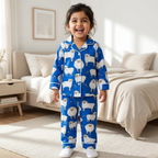 Baa Baa Blue Sheep | Kids Night suit Set |Pure Cotton
