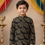 Black Bandhani Sibling Twinning Outfits| Pure Cotton