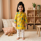 Jungle Ki Safari | Kurta Pyjama Set | Pure Cotton