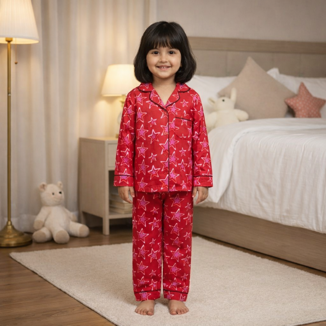Starkids | Kids Night suit Set |Pure Cotton