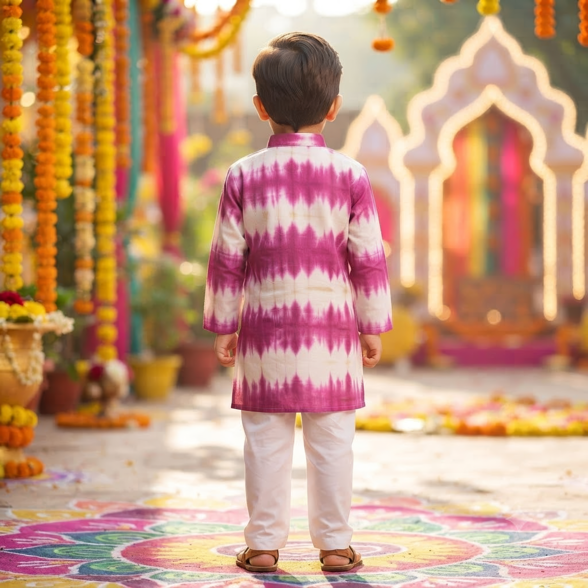 Gulabi Rang Kurta Pajama Set | Purple | Pure Cotton