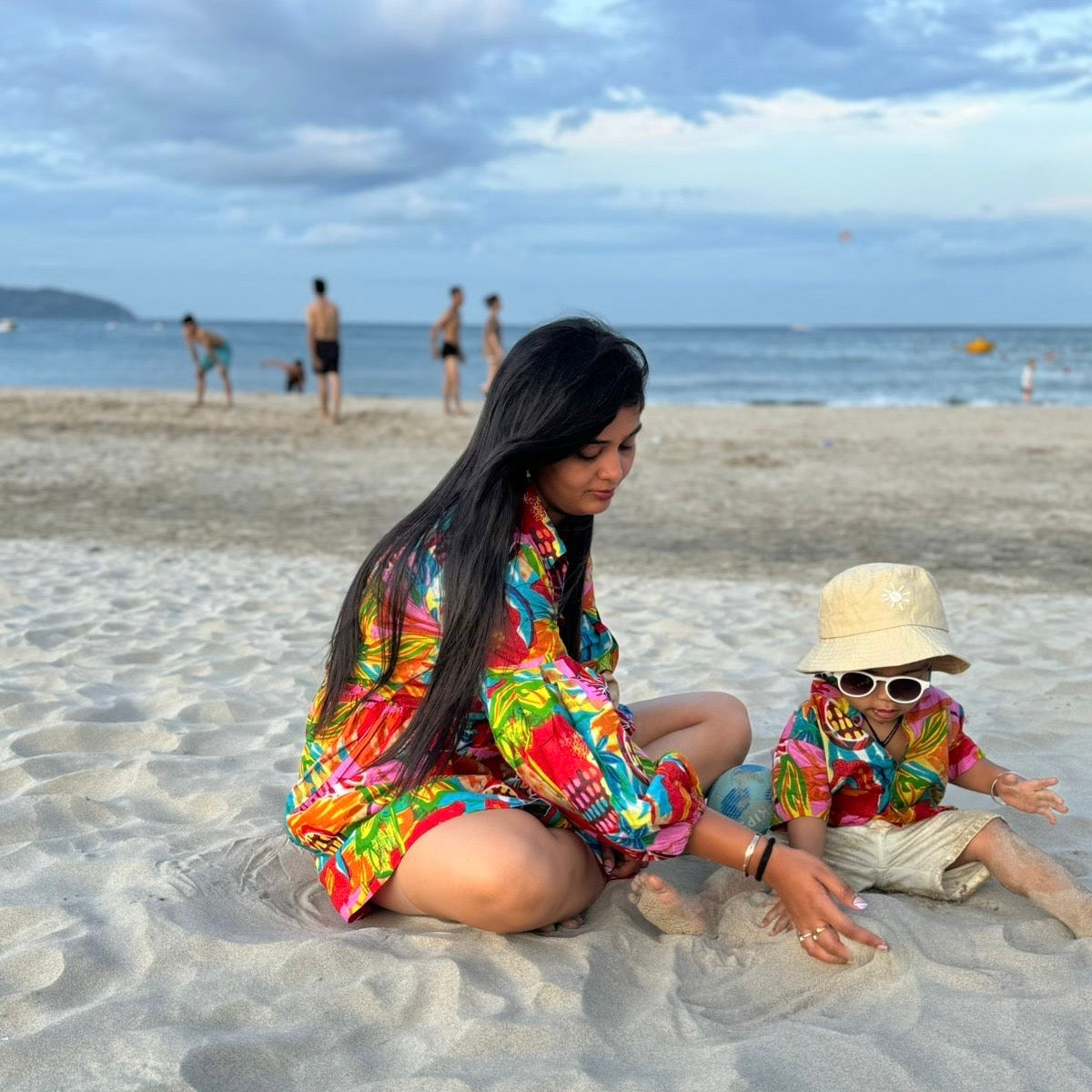 Cotton Birthday Party Twinning Dresses for Moms & Boys: Match in Style!