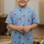 Blue Heart Shirt for Boys | Pure Cotton