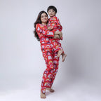 Holiday Mood Twinning Nightsuit Set| Pure Cotton