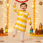 Haldi Rang Kurta Pajama Set | Yellow | Pure Cotton