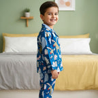 Blue Jungle | Kids Night suit Set |Pure Cotton