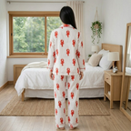 Red Lobster | Adult Nightsuit Set| Pure Cotton