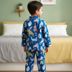 Blue Jungle | Kids Night suit Set |Pure Cotton
