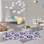 Evil Eye Kids Yoga Mat Peach