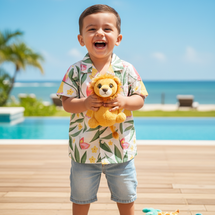 Cool Shirt for Boys| White Bird| Pure Cotton