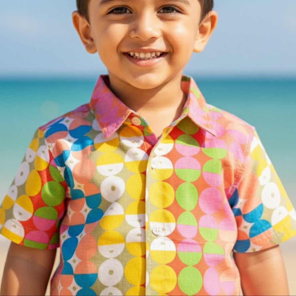 Small Dot Shirt for Boy | Pure Cotton