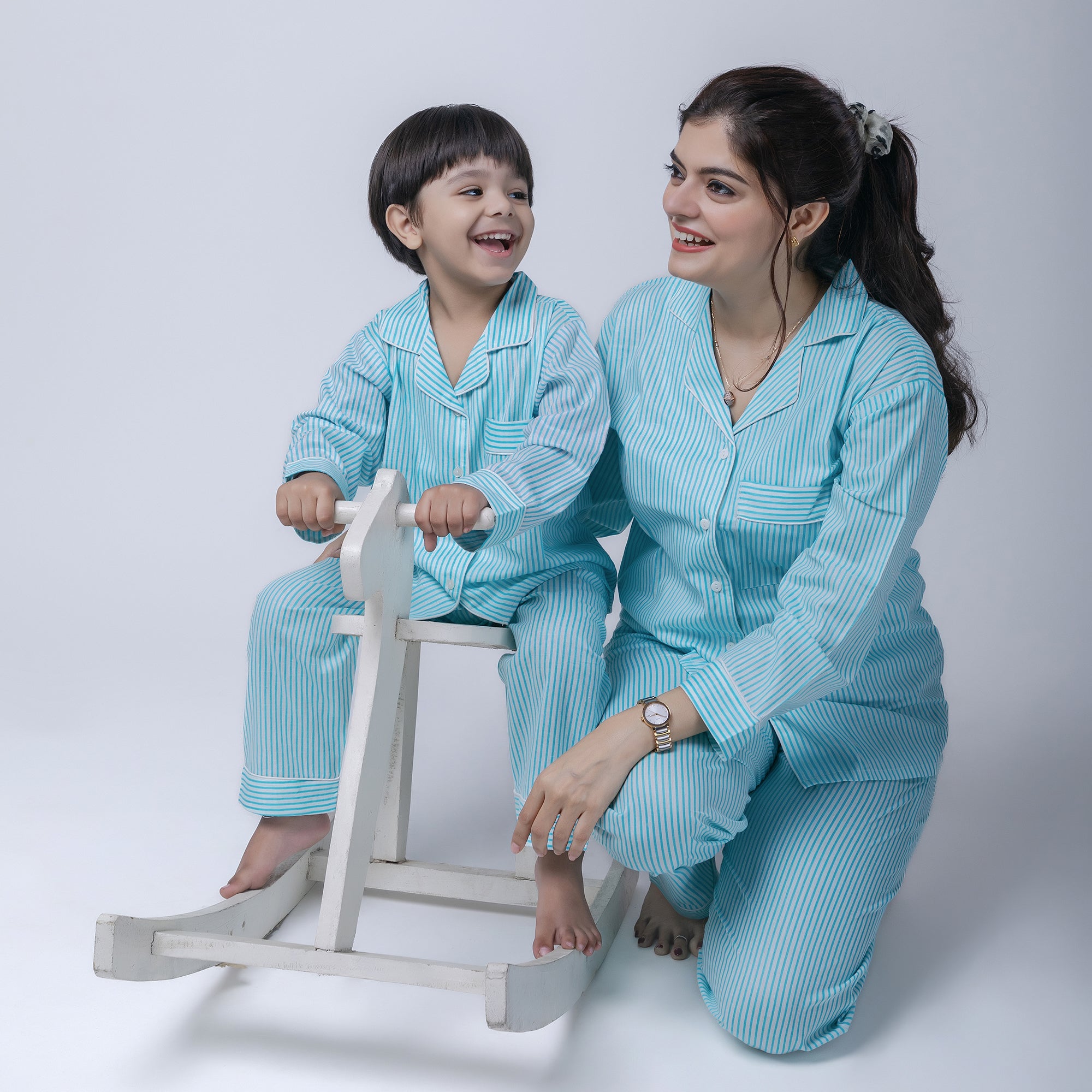 Day Dreaming Twinning Nightsuit Set| Pure Cotton