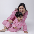 Sunday Stripes| Adult Nightsuits Set |Pure Cotton