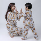 Jungle Safari Twinning Nightsuit Set| Pure Cotton