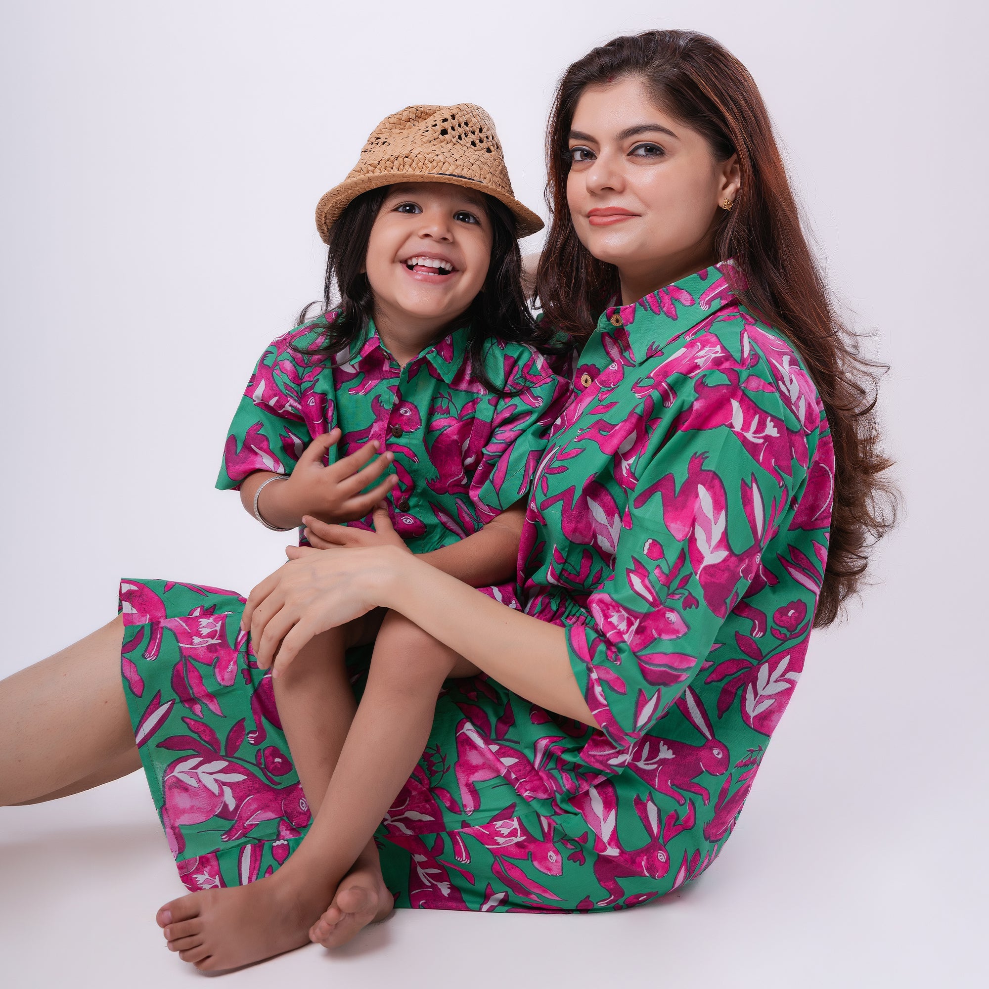 Adorable Cotton Rabbit Outfits for Moms & Girl: Match in Style!