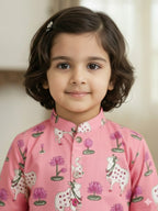 Pink Pichwai Kurti| Pure Cotton