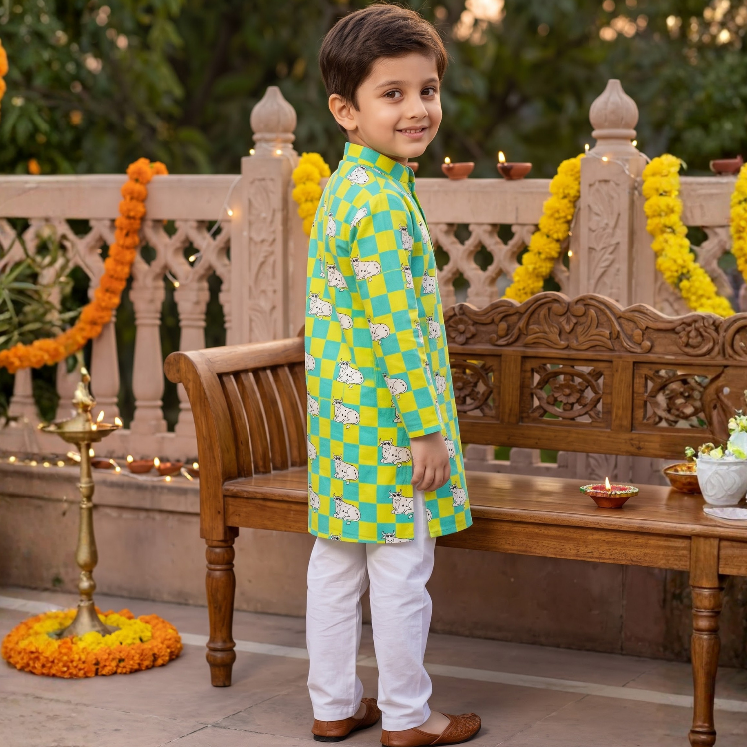 Gaiya Kurta Pajama Set For Boys |Pure Cotton