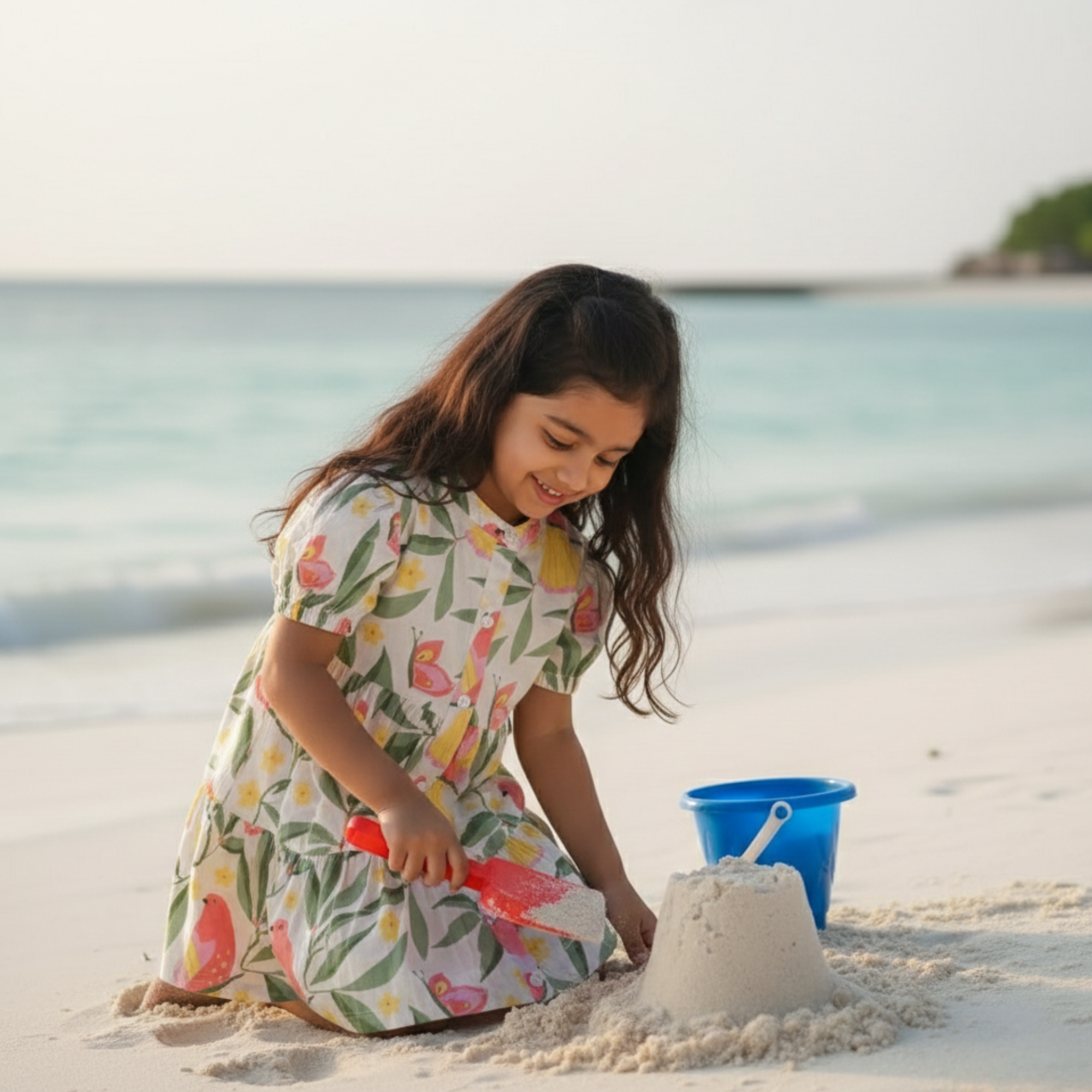 White Bird Dress for Girls| Pure Cotton