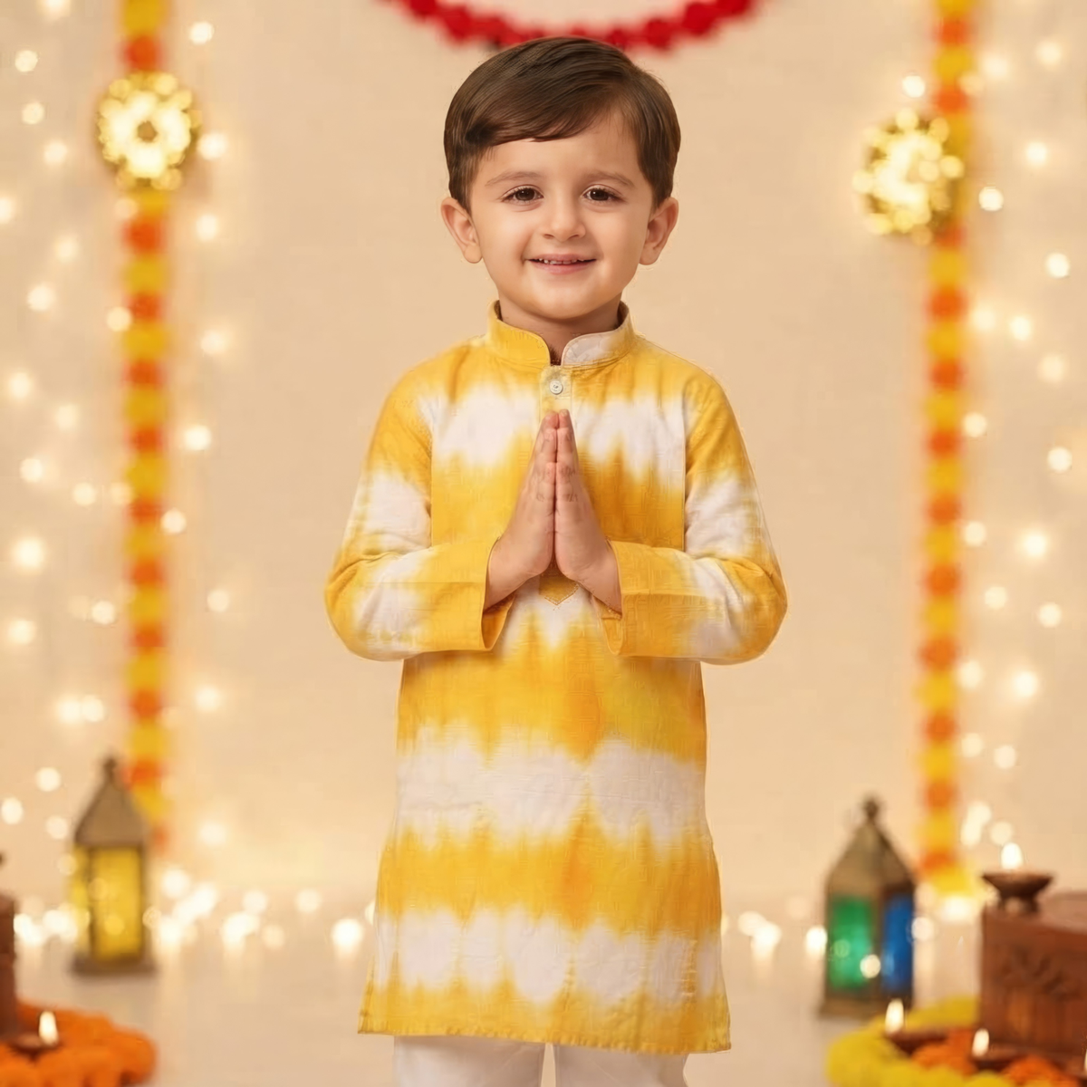 Haldi Rang Kurta Pajama Set | Yellow | Pure Cotton