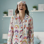 Over The Rainbow| Adult Nightsuit Set| Pure Cotton