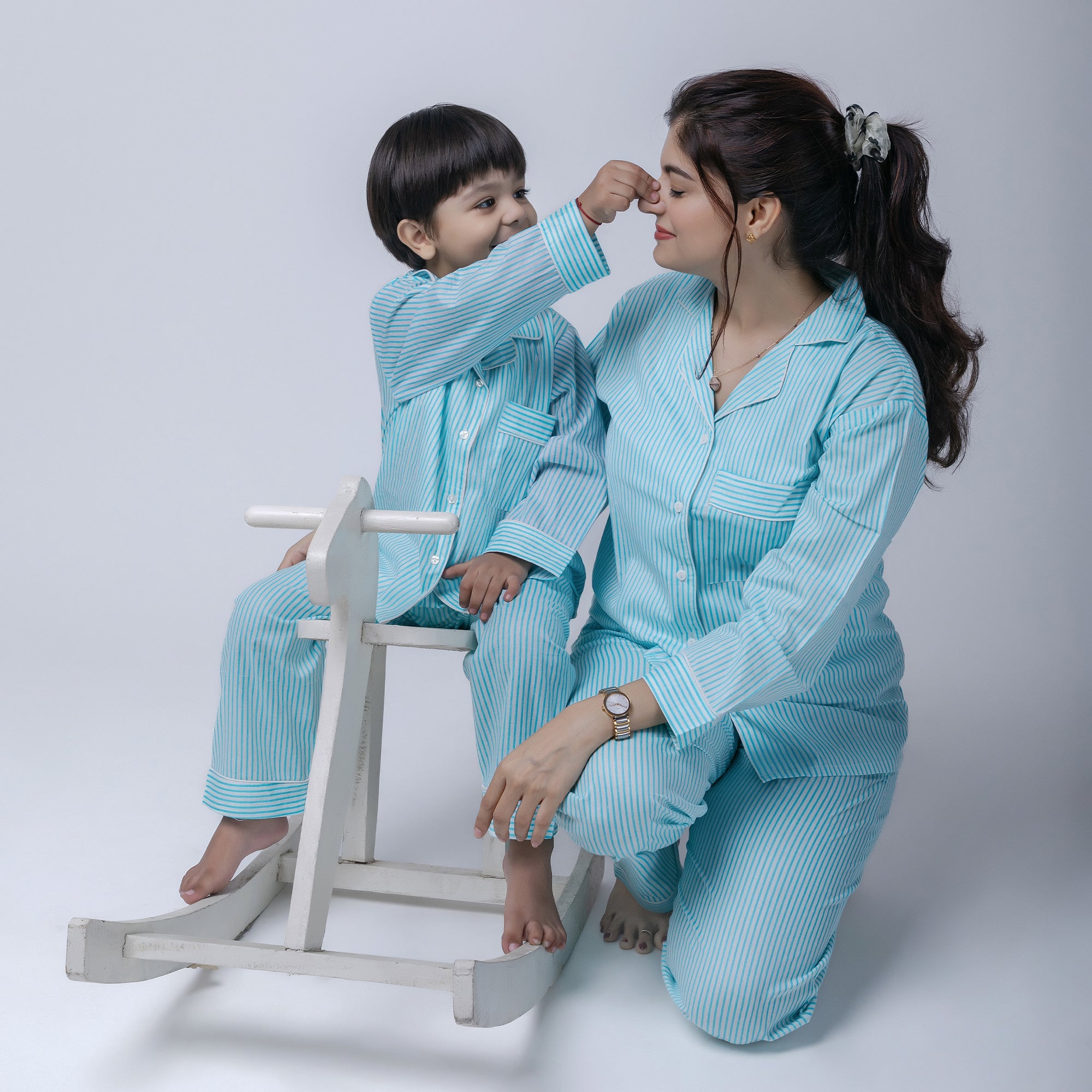 Day Dreaming Twinning Nightsuit Set| Pure Cotton