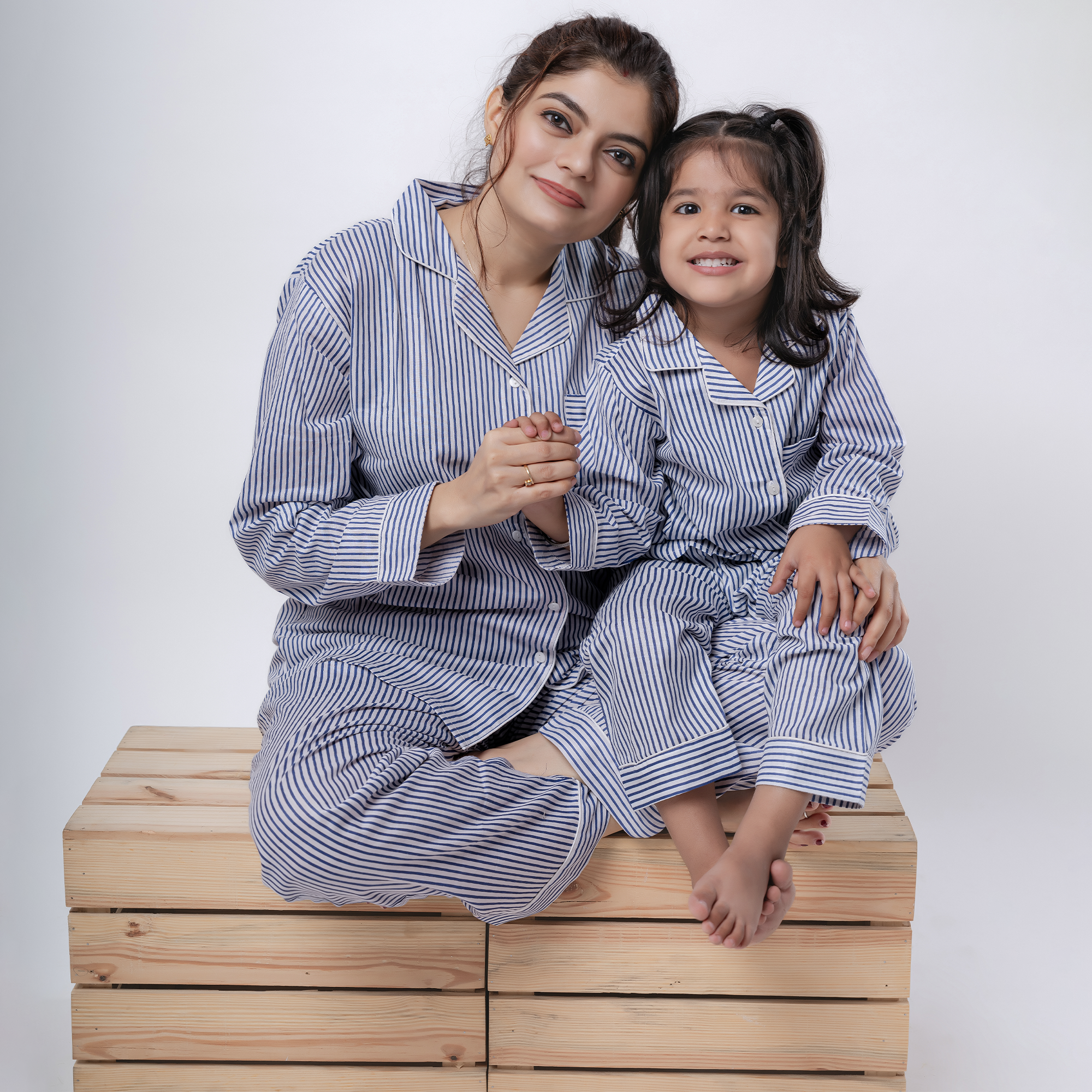 Classy Strips| Adult Nightsuit Set| Pure Cotton