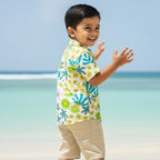 Blue Floral Shirt for Boys | Pure Cotton