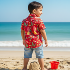 Holiday Shirt for Boys| Red Bird| Pure Cotton