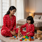 Little Stars | Twinning Night Suit Set | Pure Cotton