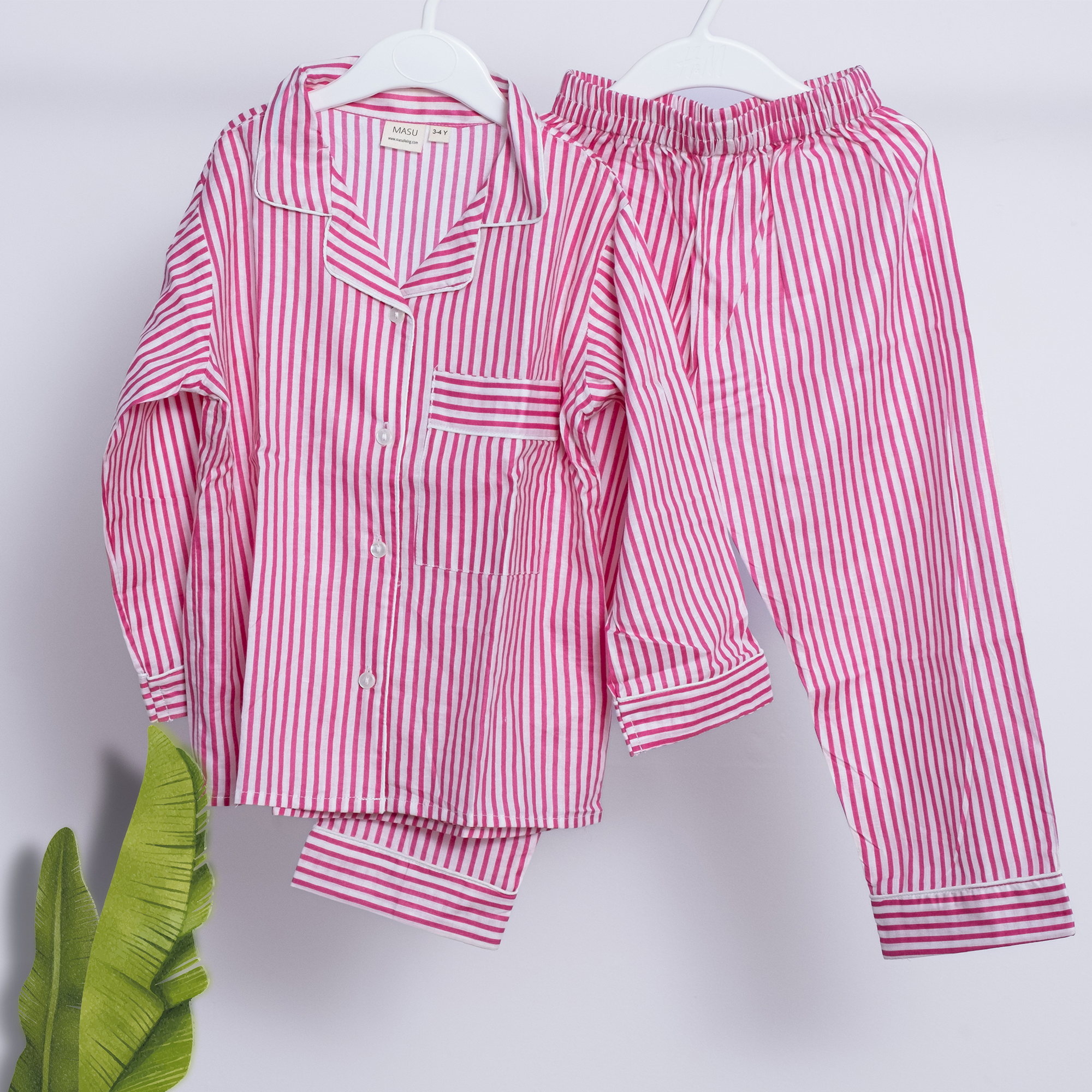 Sunday Stripes| Kids Nightsuit Set |Pure Cotton