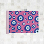 Kids Yoga Mat- Evil Eye Pink