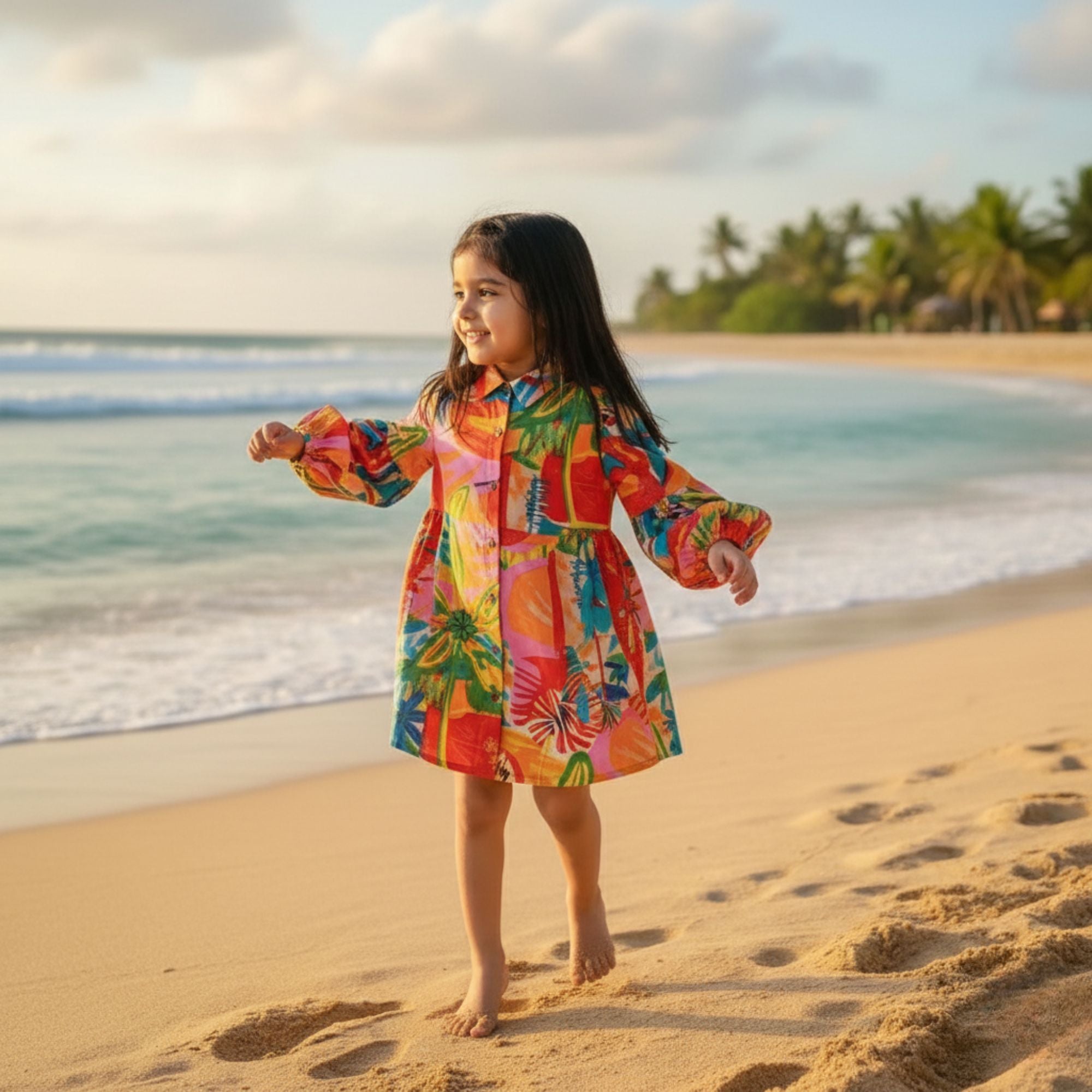 Cotton Girls Kids Dress Birthday Party