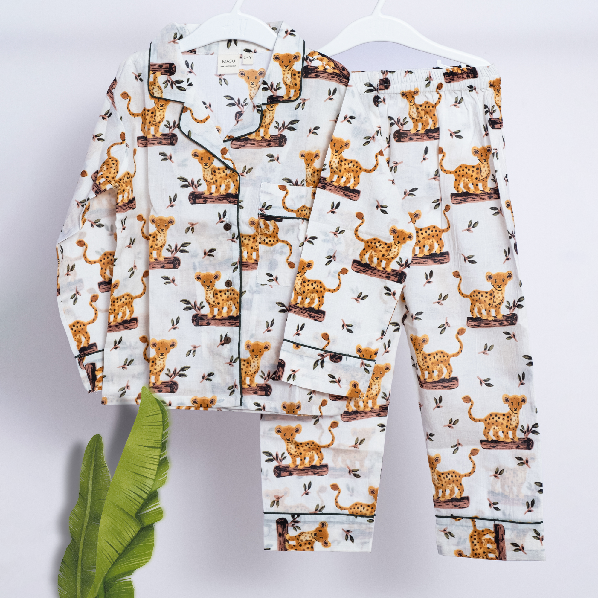 Jungle Safari| Kids Nightsuit Set |Pure Cotton