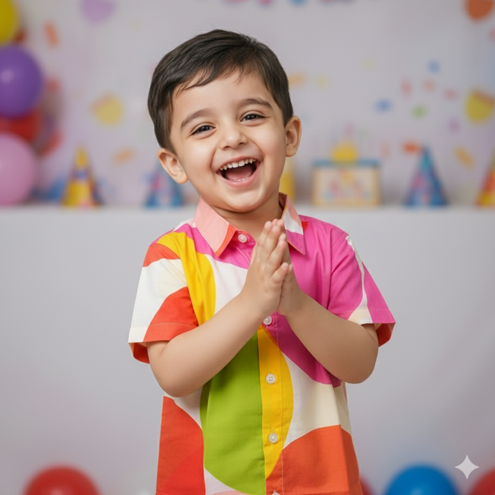 Designer Shirt for Boys | Poppins | Pure Cotton