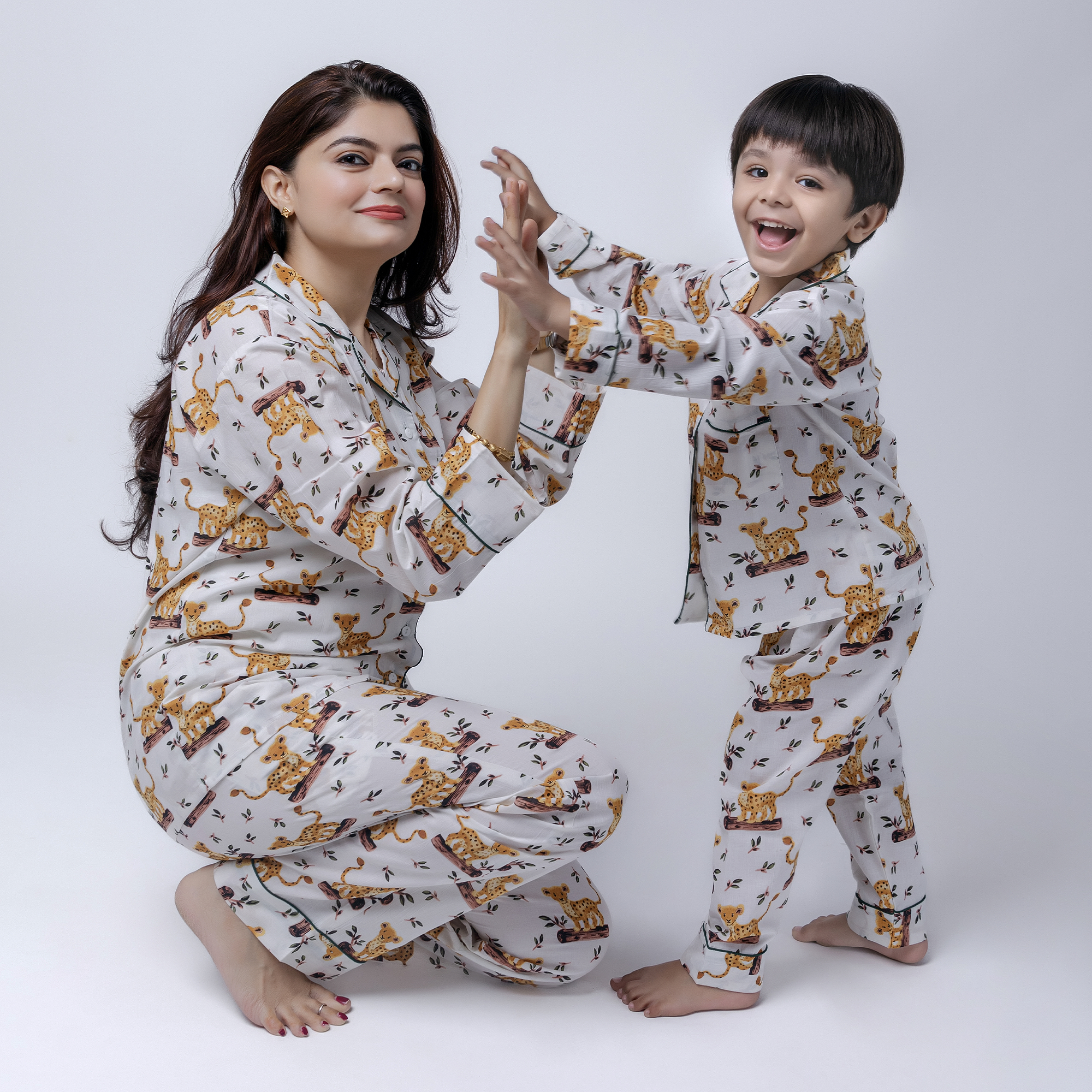 Jungle Safari| Adult Nightsuit Set| Pure Cotton