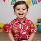 Designer Shirt for Boys| Floral Firework| Pure Cotton