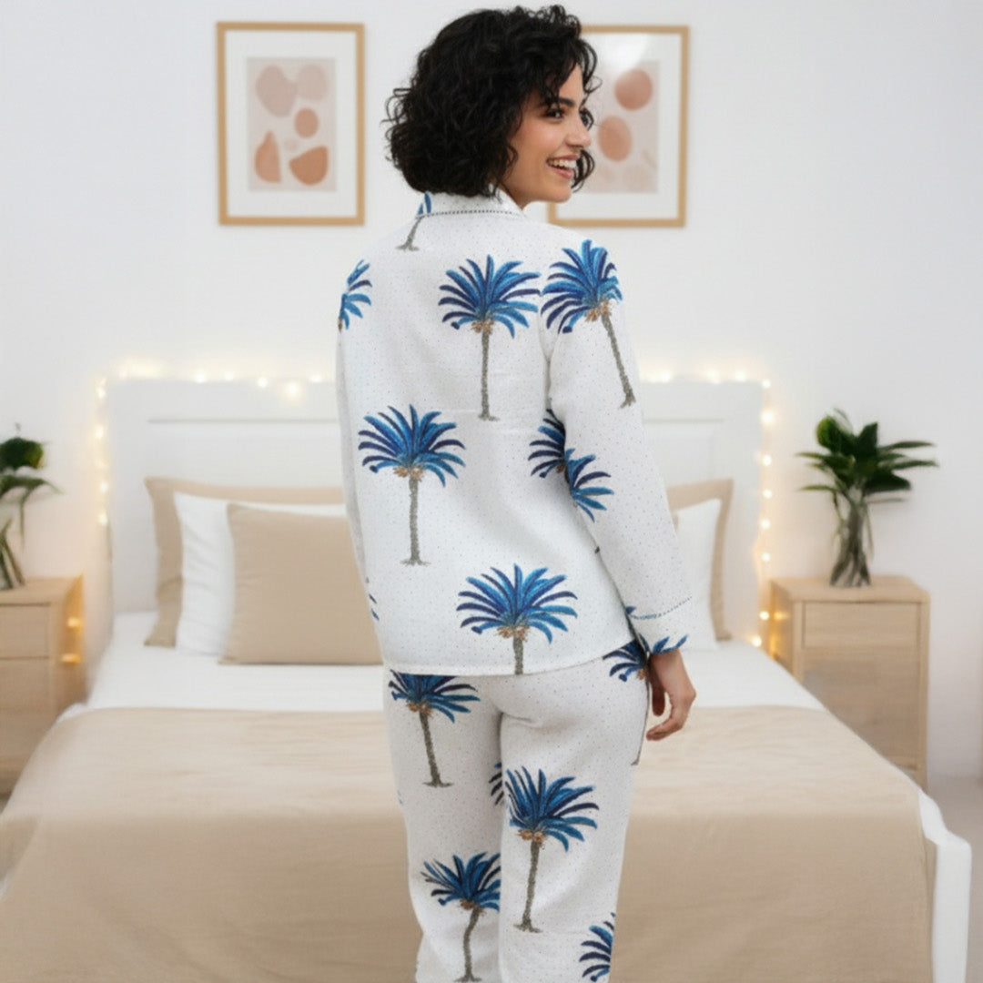 Vacation Mode| Adult Nightsuit Set| Pure Cotton